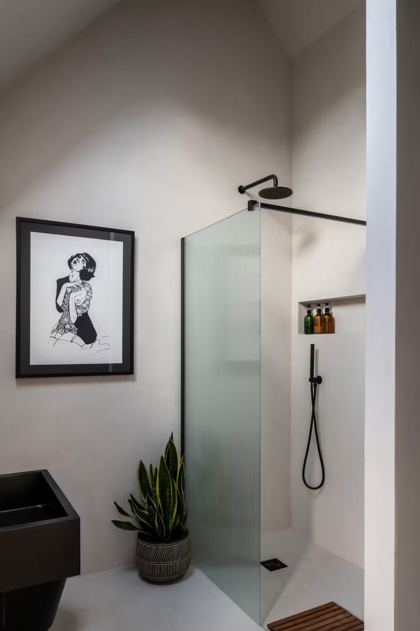 salle de bain douche italienne maison contemporaine