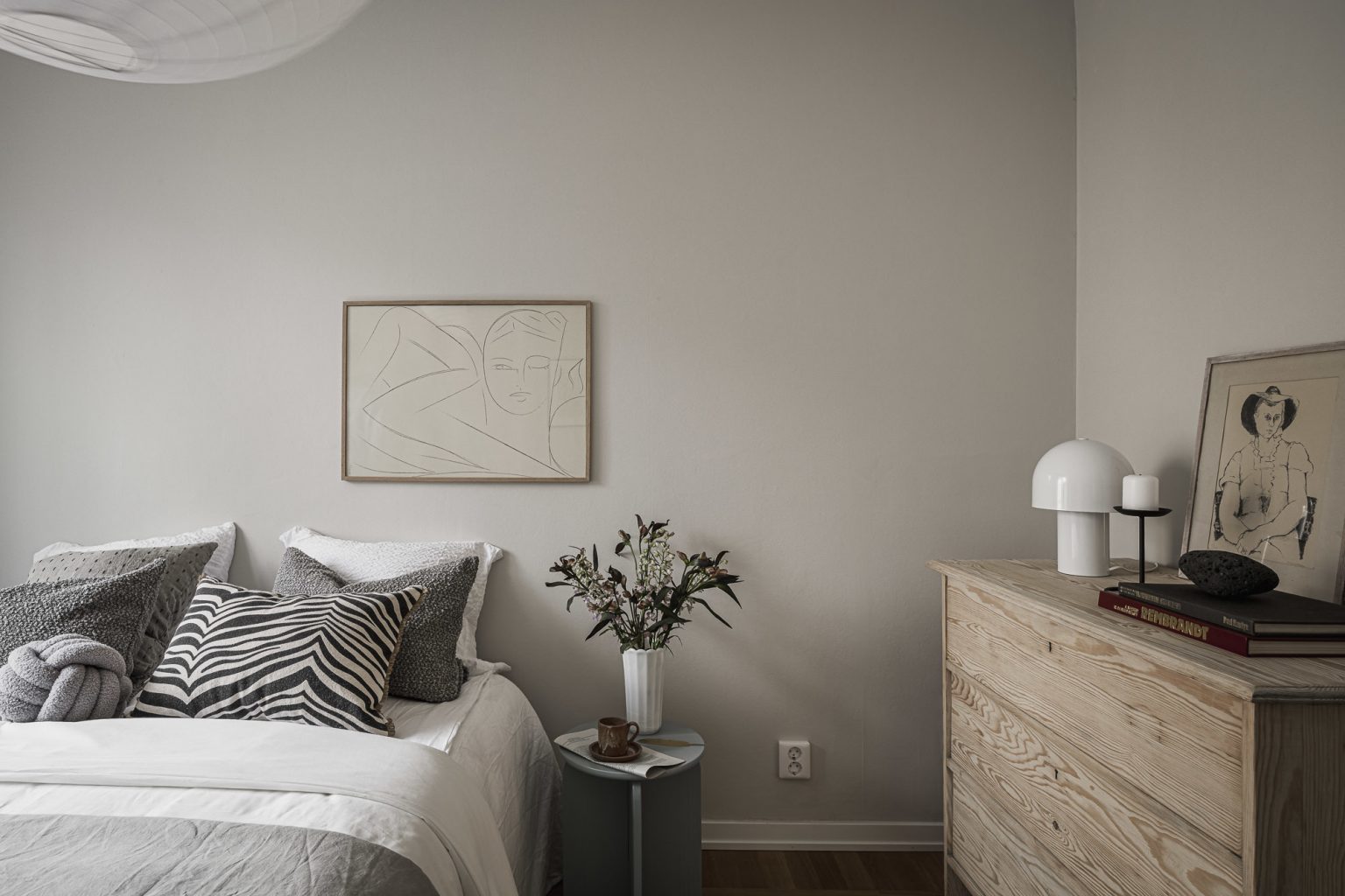 chambre décoration neutre et scandinave