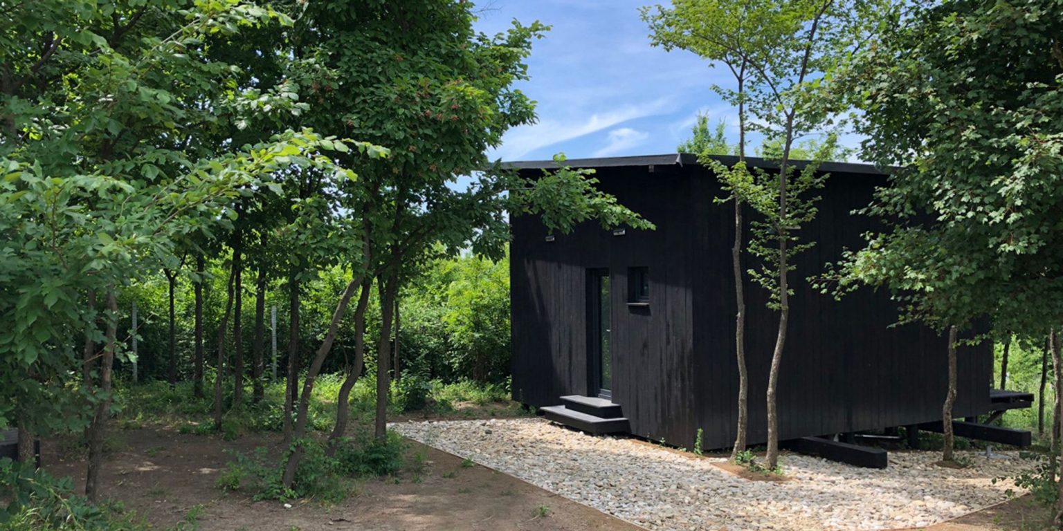 petite maison passive et préfabriquée de 24m2 BIOBUILDS