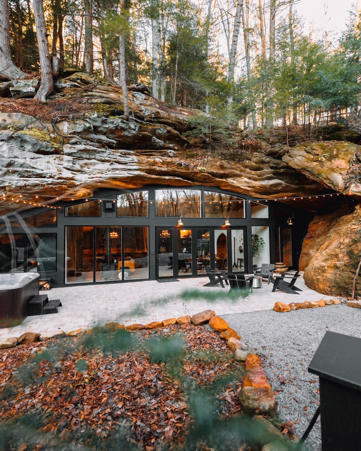 maison troglodyte The Cave Hocking Hills