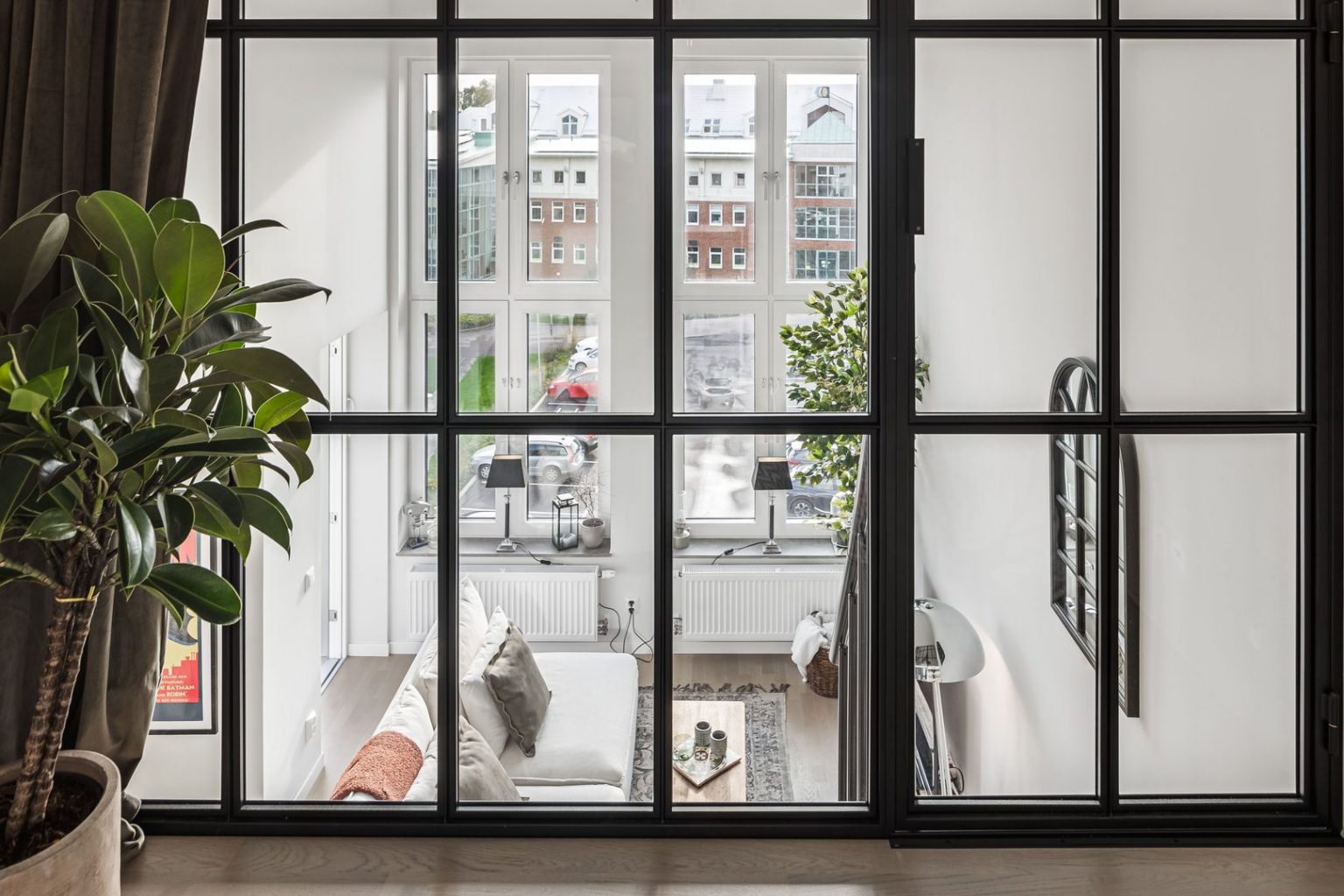 chambre sur mezzanine avec verrière