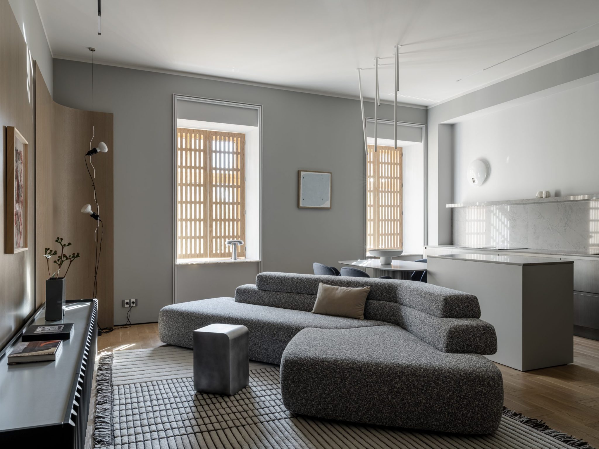 Un appartement moderne de 124m2 dans des tons de gris