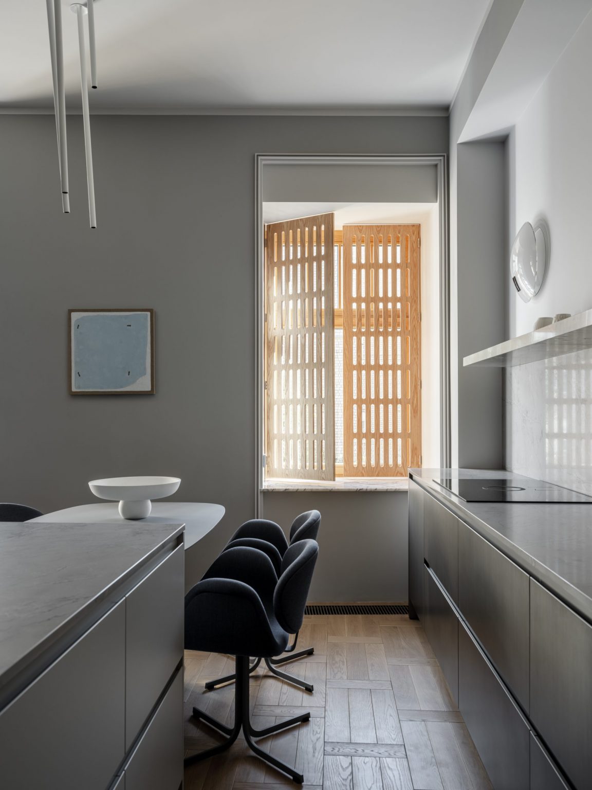 Un appartement moderne de 124m2 dans des tons de gris