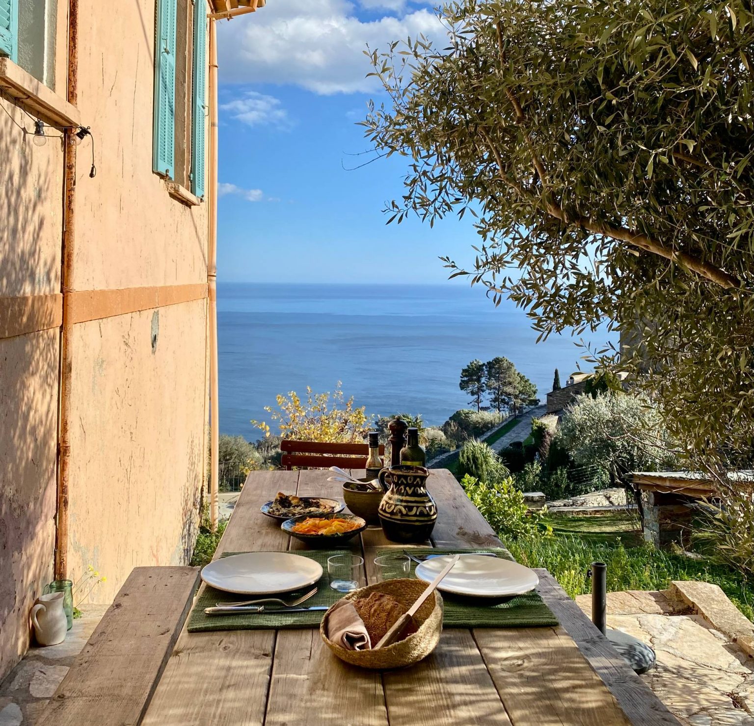 terrasse vue Méditerranée Casetta du Cap