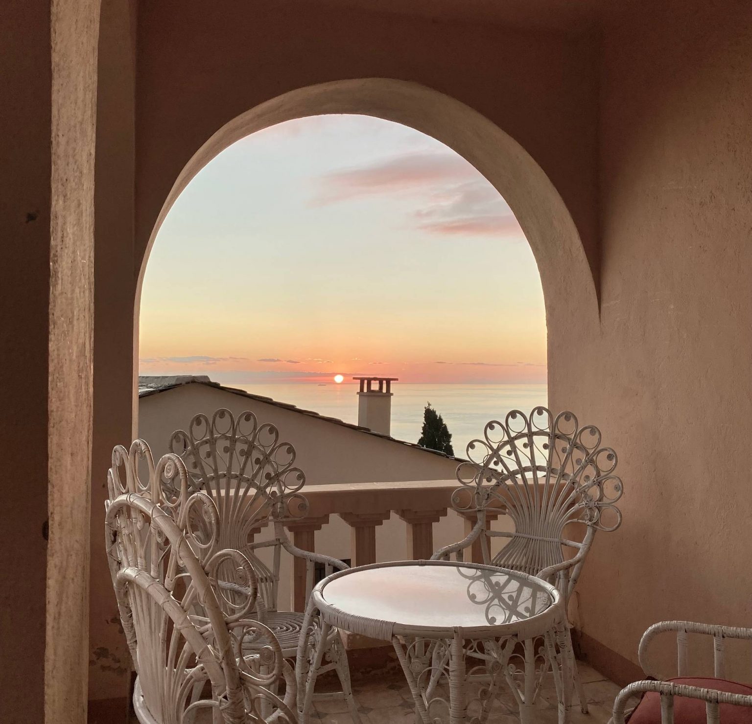 terrasse vue Méditerranée Casetta du Cap maison Corse