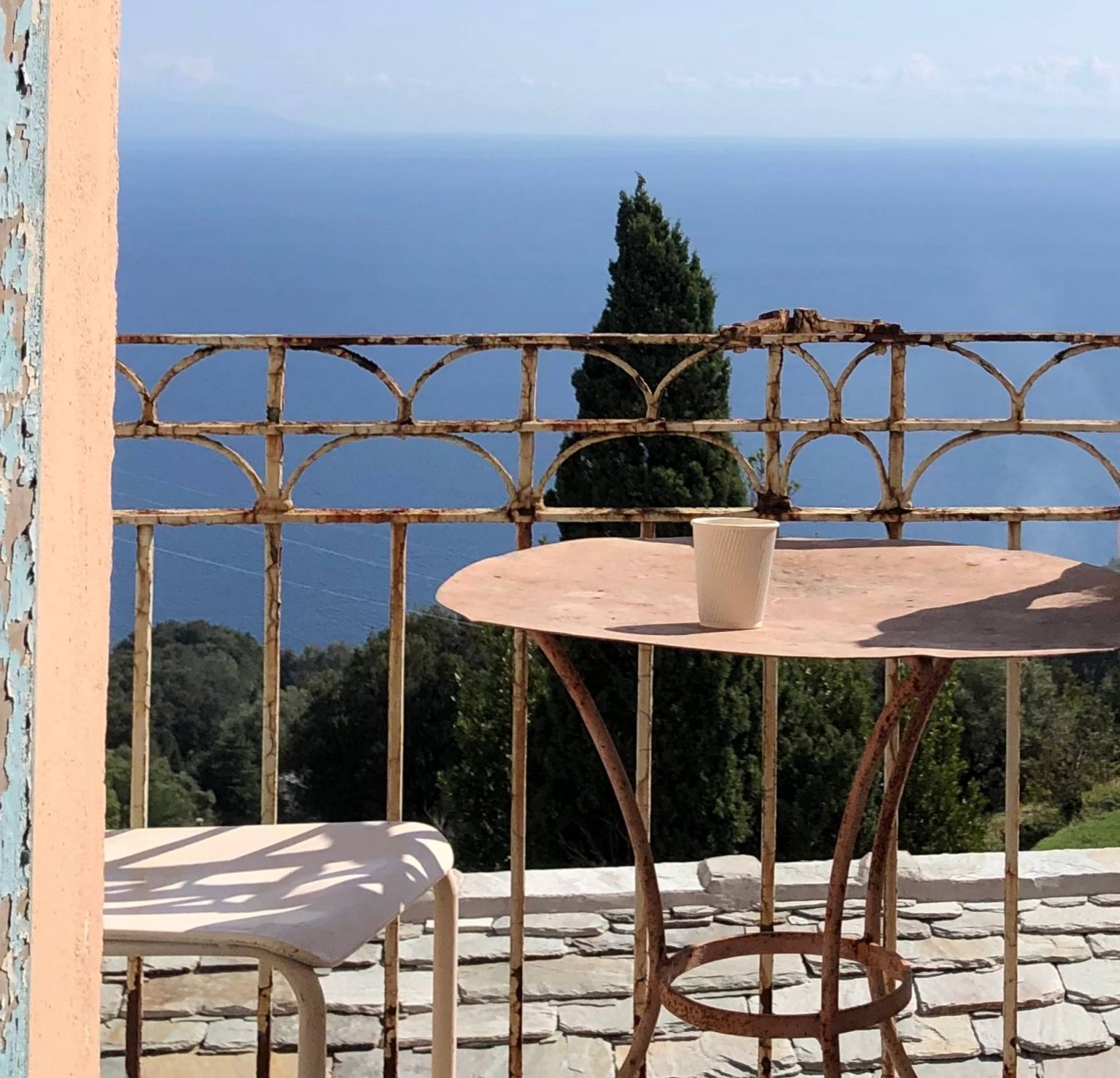 terrasse vue Méditerranée Casetta du Cap 