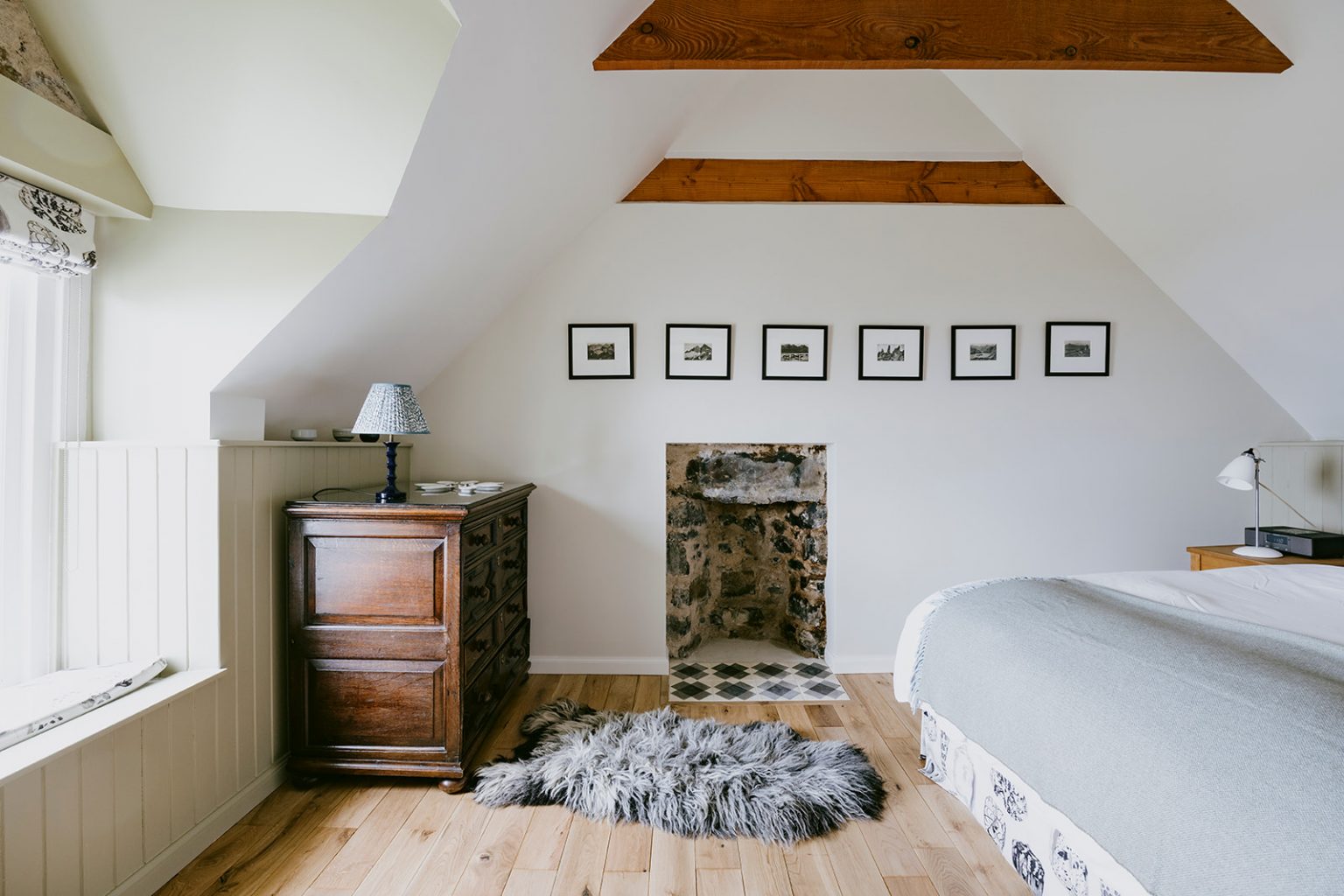 chambre maison ancienne île de Skye 