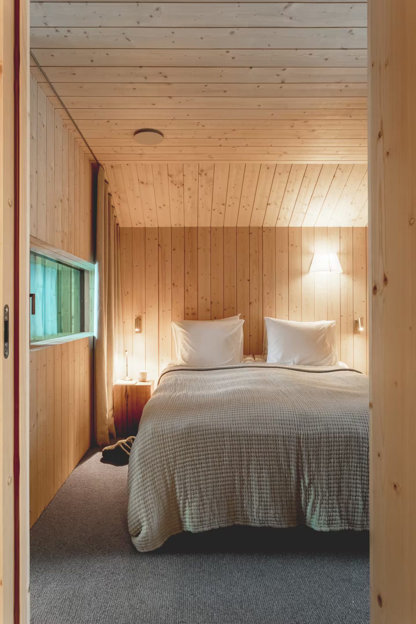 chambre maison en bois Finlande Housu House