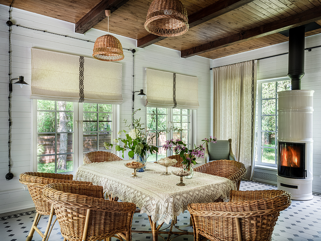 Une maison familiale de 230m2 en bois à la décoration vintage