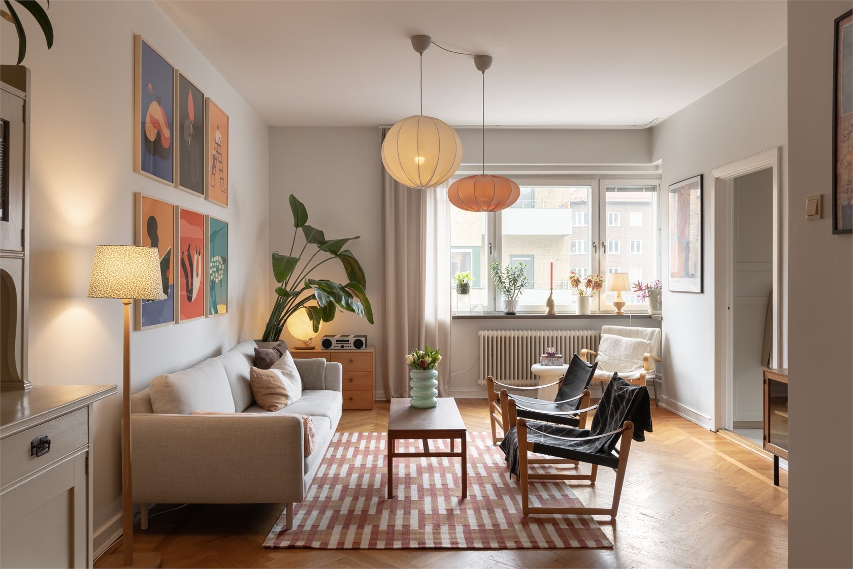 Un appartement vintage de 60m2 en couleurs sobres