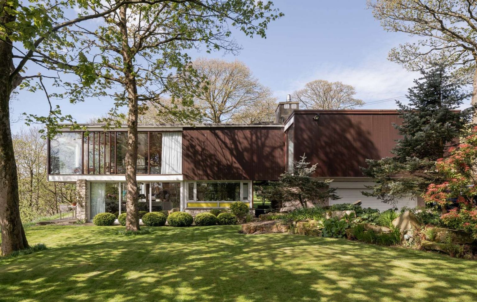 maison par l'architecte Peter Womersley 1954 en Angleterre