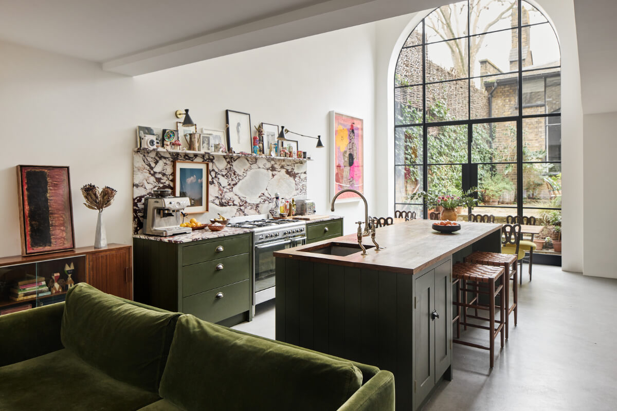 Une maison de ville victorienne dans le quartier de Chelsea à Londres