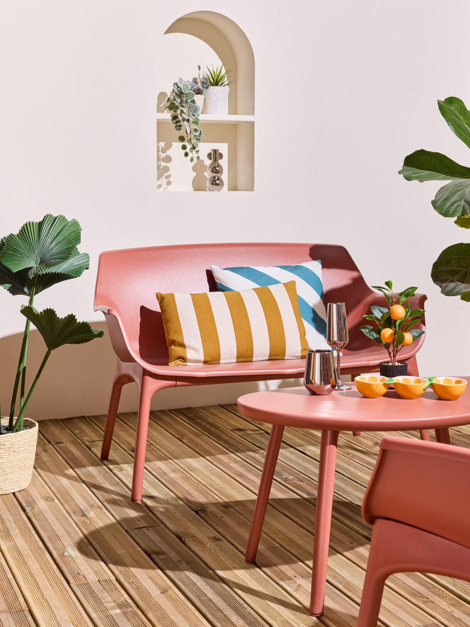 terrasse décoration colorée style French Riviera par 4 Murs