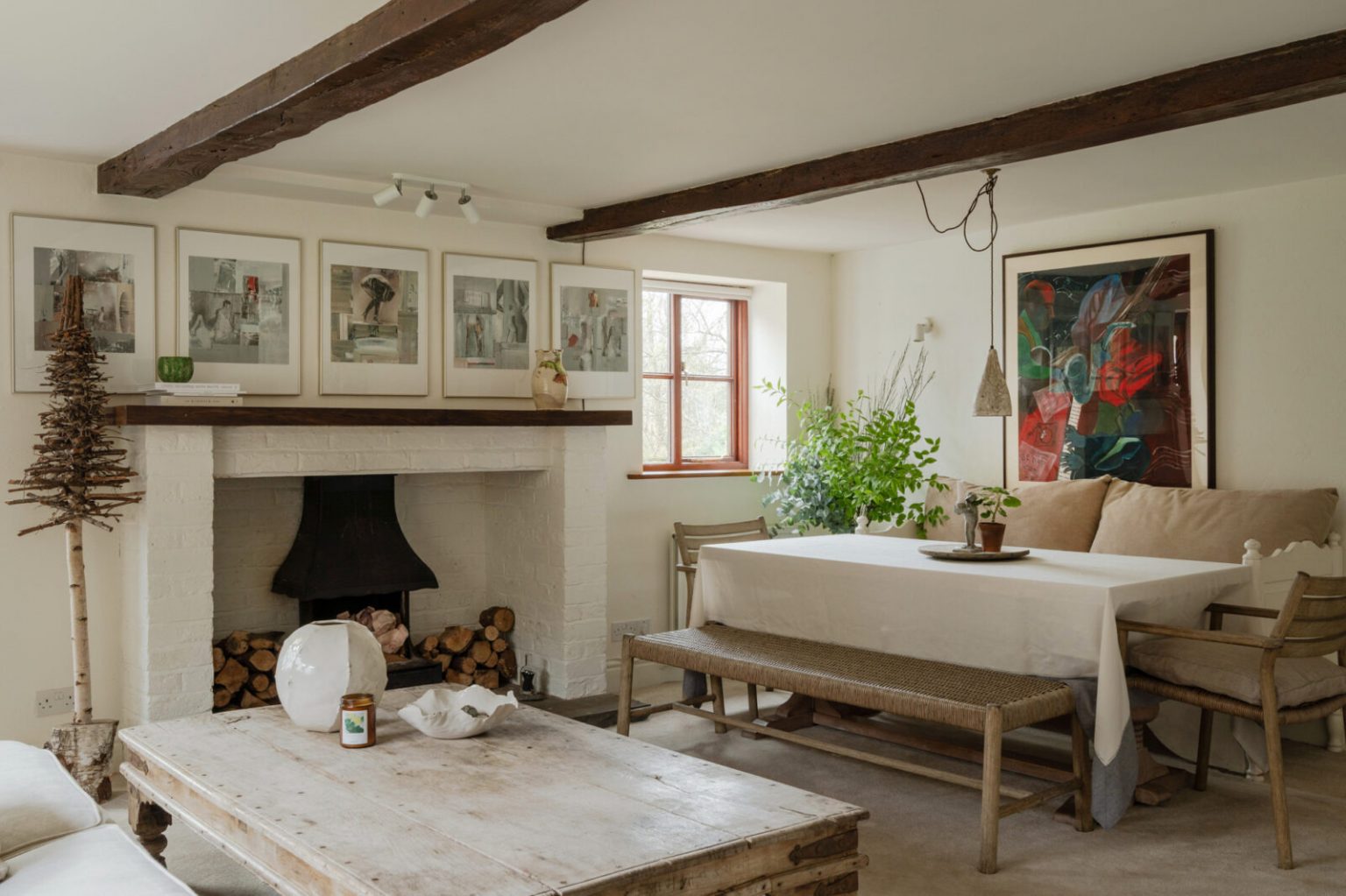 salon ferme rénovée