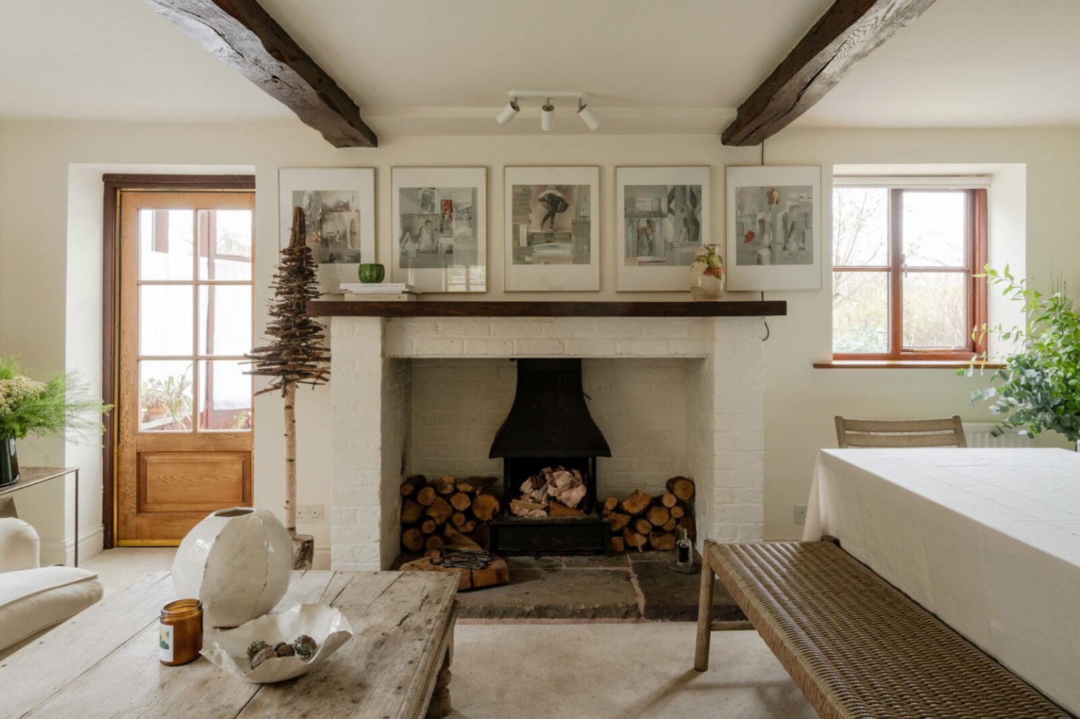 salon ferme rénovée