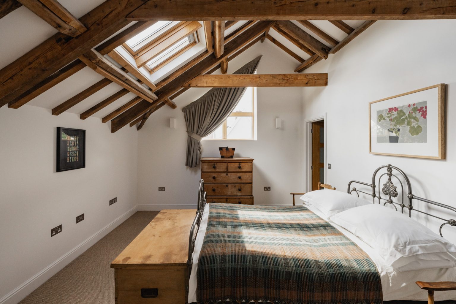 chambre avec poutres