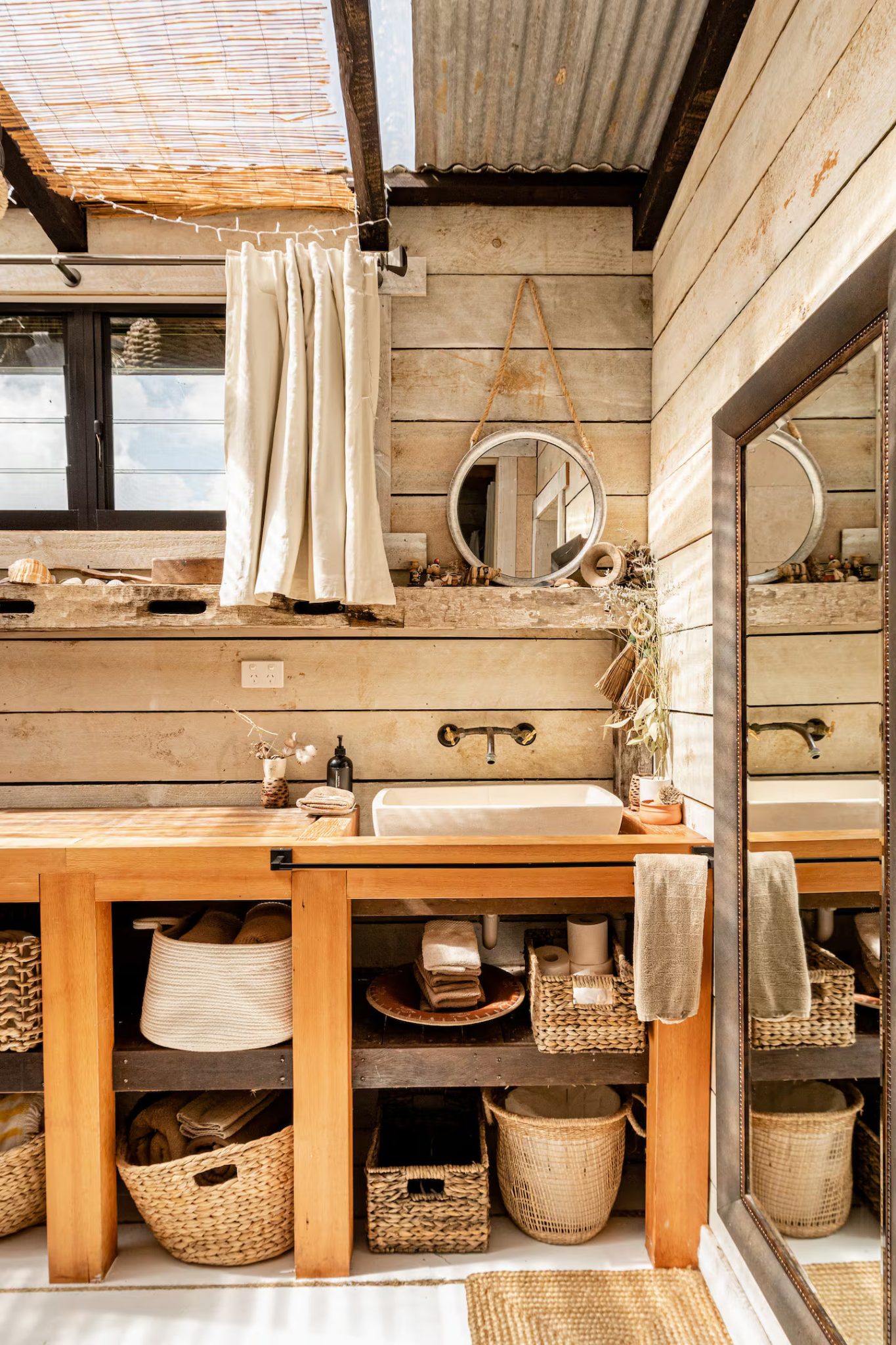 salle de bain rustique Hillview Dairy