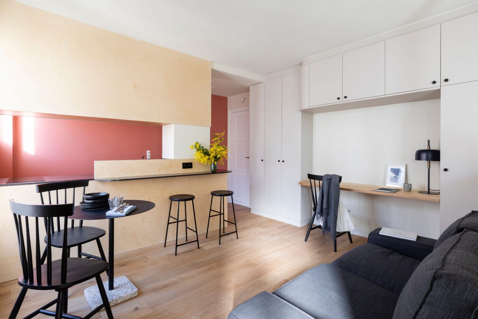 La rénovation d'un deux-pièces de 32m2 à Paris destiné à la location
