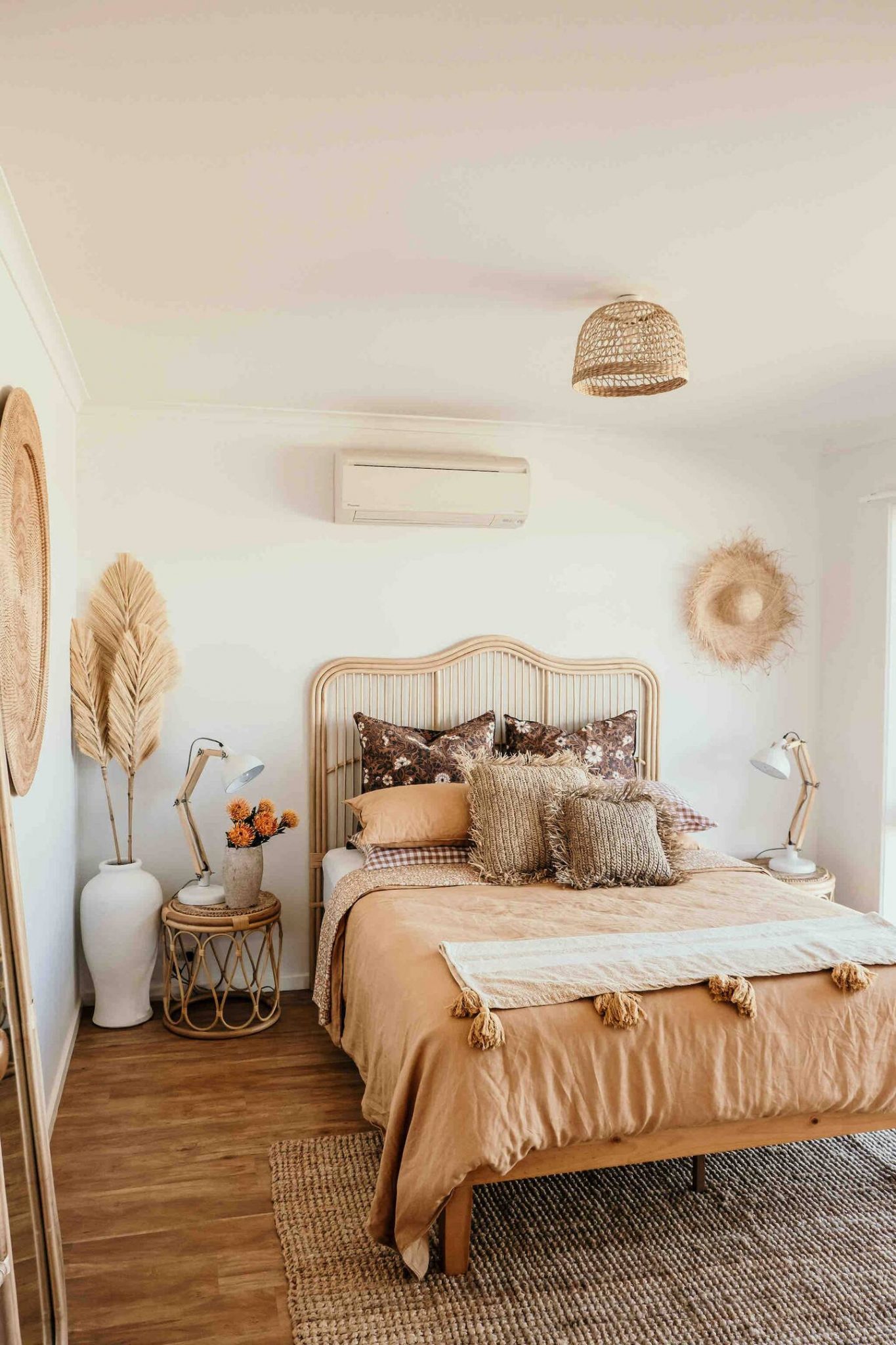 chambre décoration naturelle maison de plage