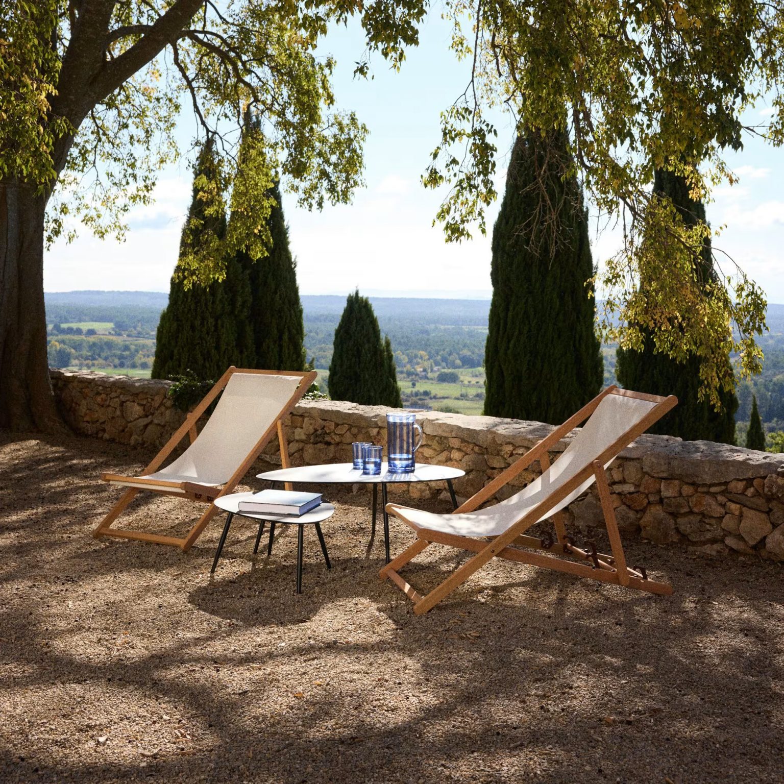 jardin en Toscane avec chilienne 