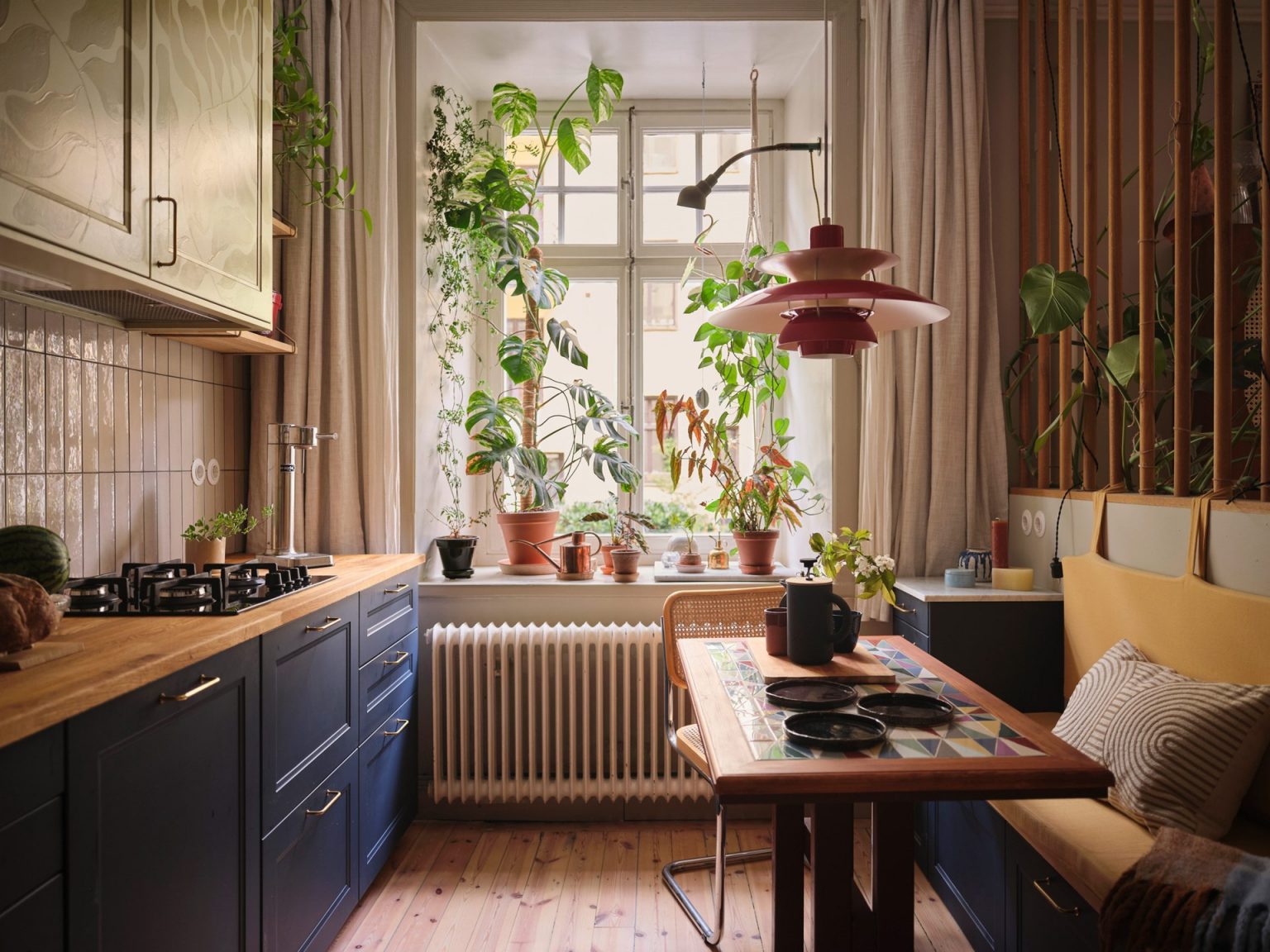 cuisine décoration colorée appartement 41m2