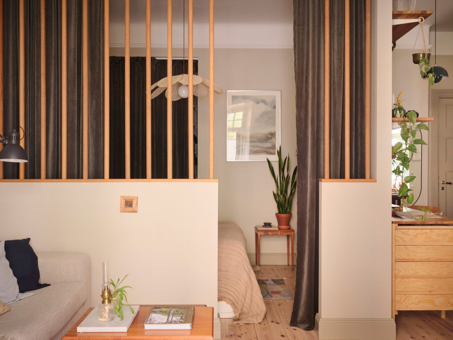 chambre et salon appartement 41m2