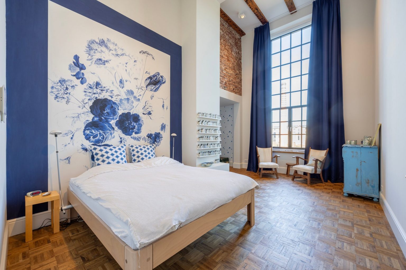 chambre décoration bleue
