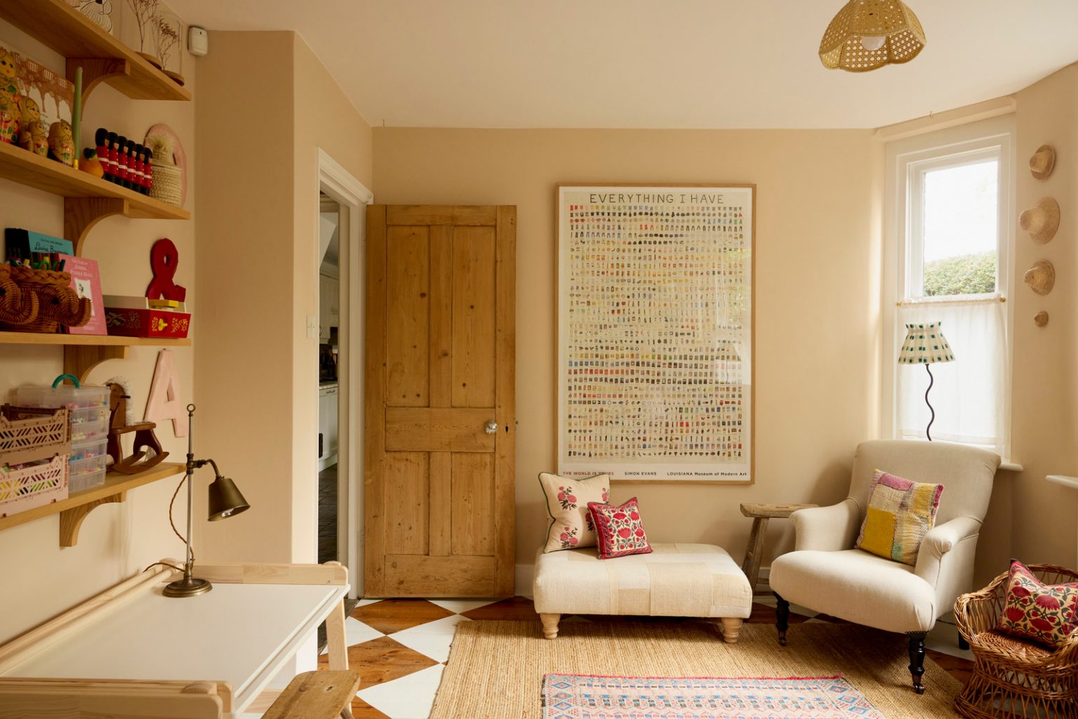 chambre décoration rustique chic maison anglaise