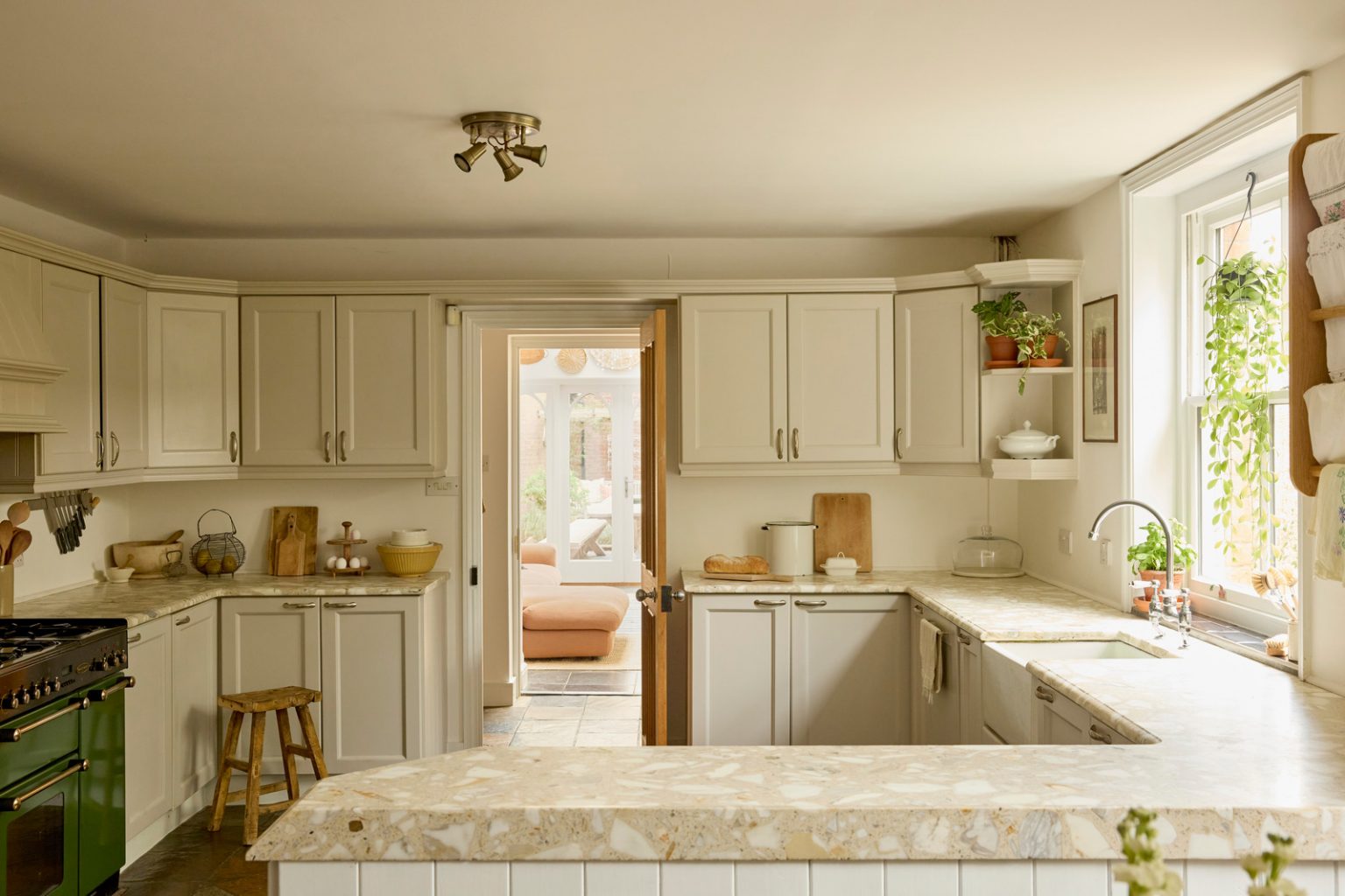 cuisine avec piano décoration rustique chic maison anglaise