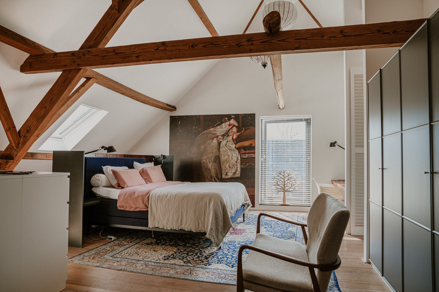 chambre avec poutres
