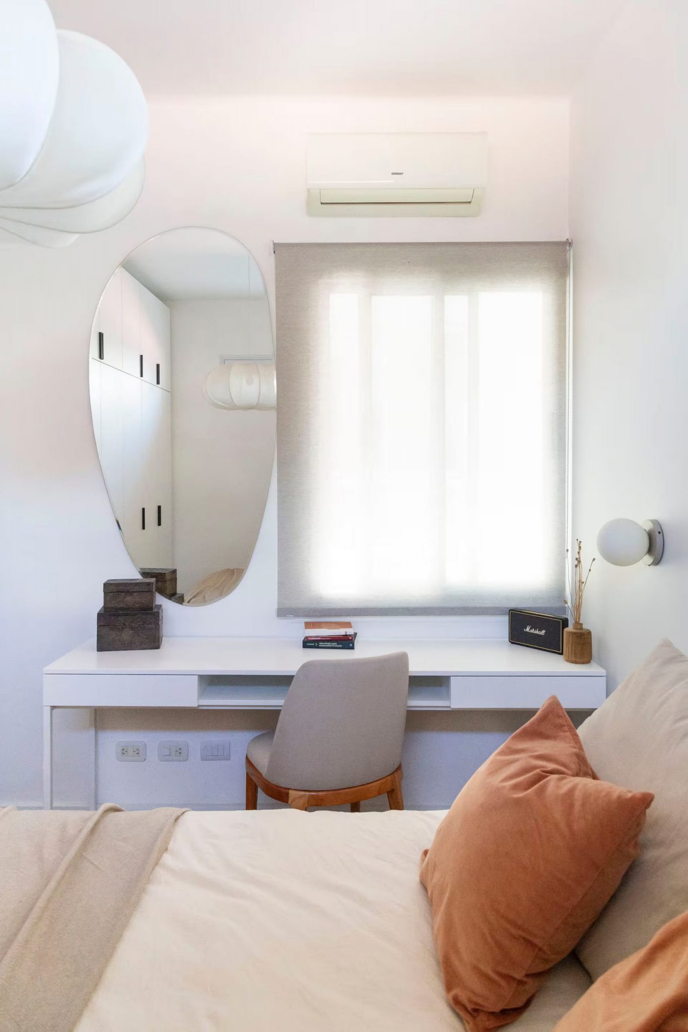 chambre avec bureau appartement 50m2 rénové