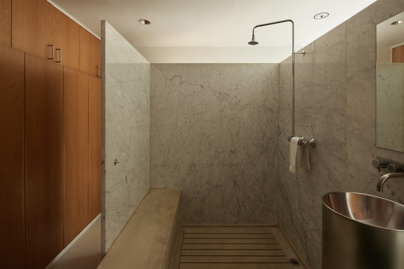 dressing et salle de bain marbre