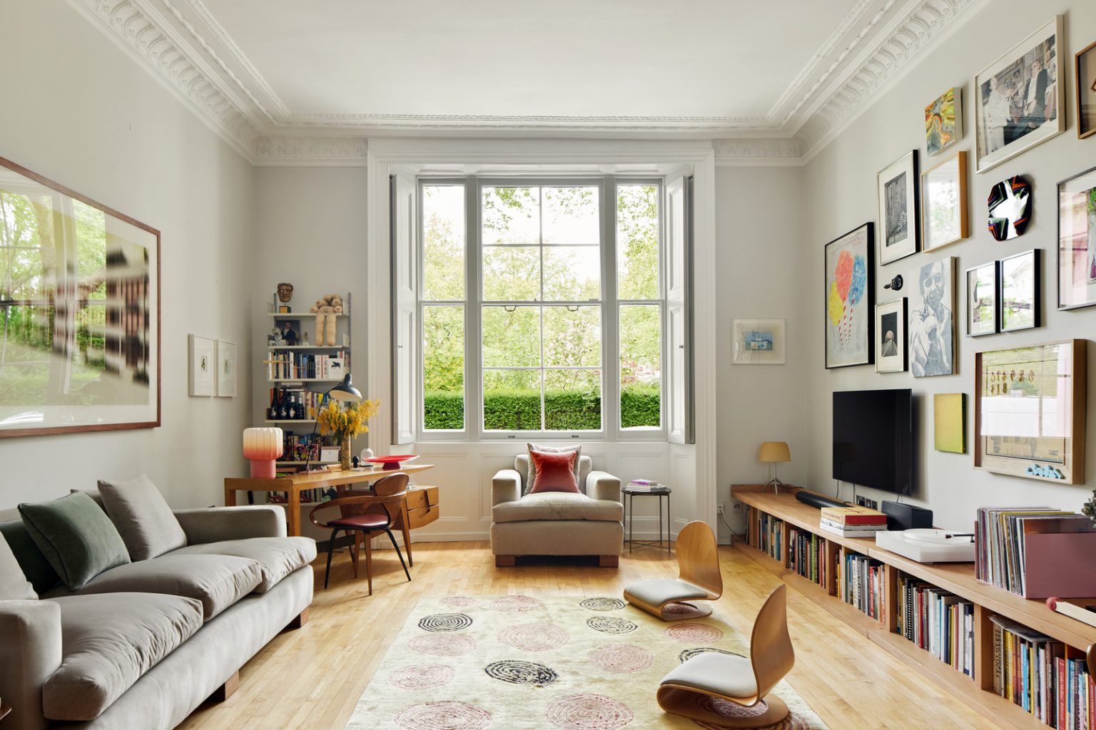 salon duplex au design original Londres