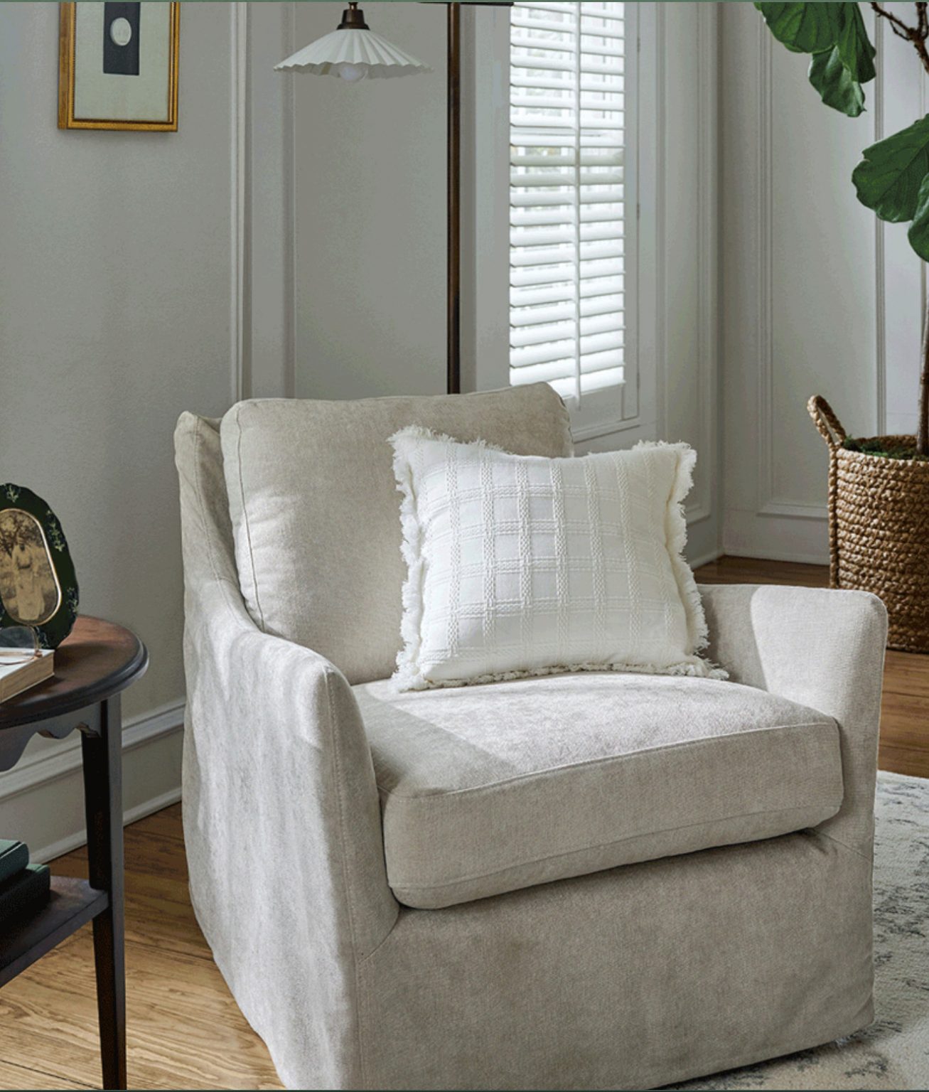 fauteuil lin classique chic
