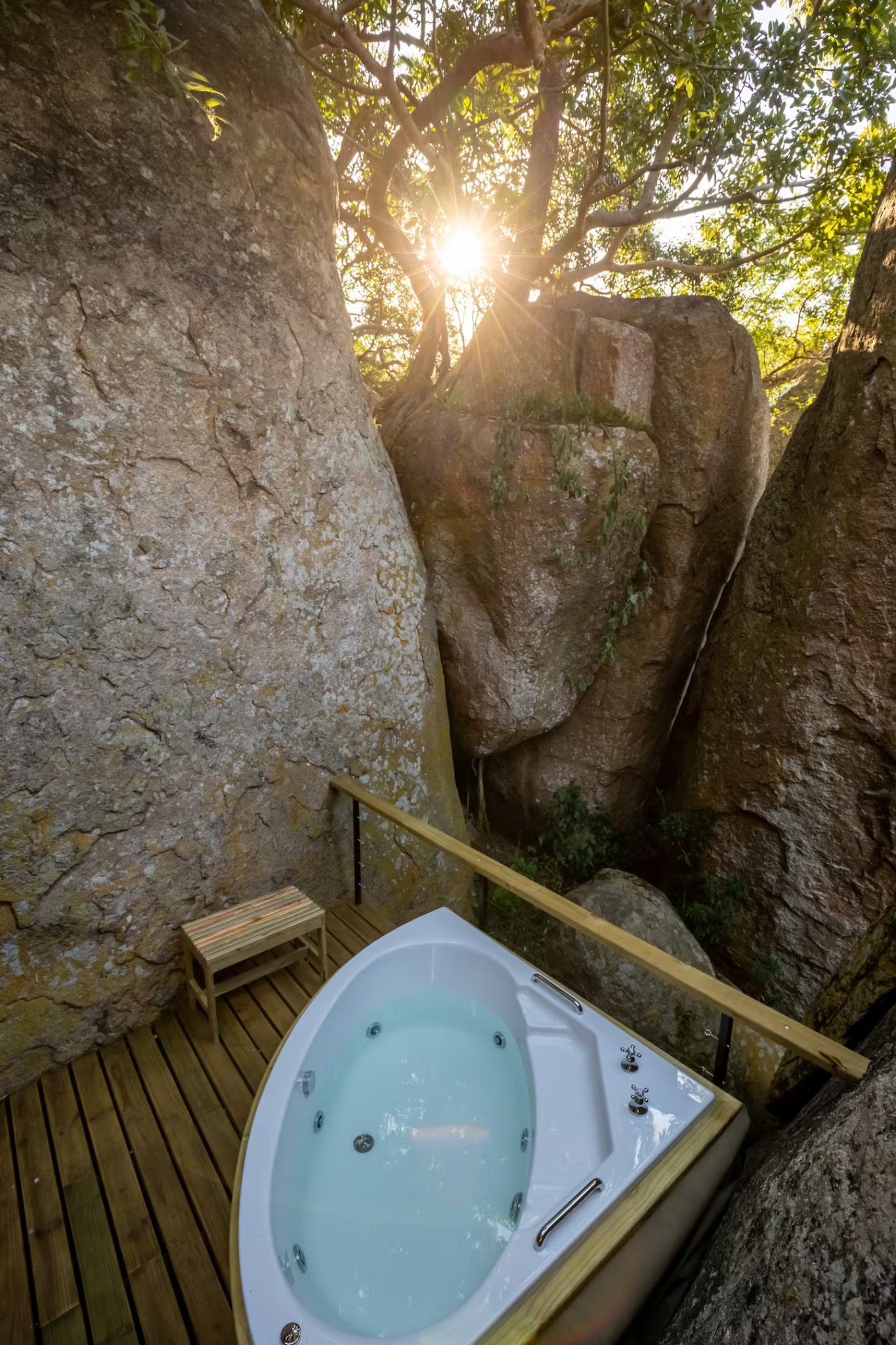 terrasse Tussenklip avec spa