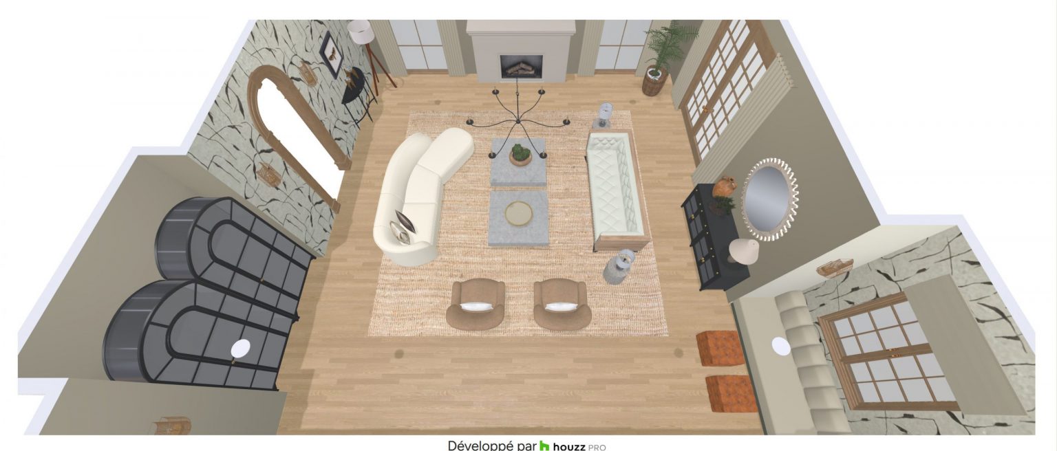 salon Houzz Pro plan 3D