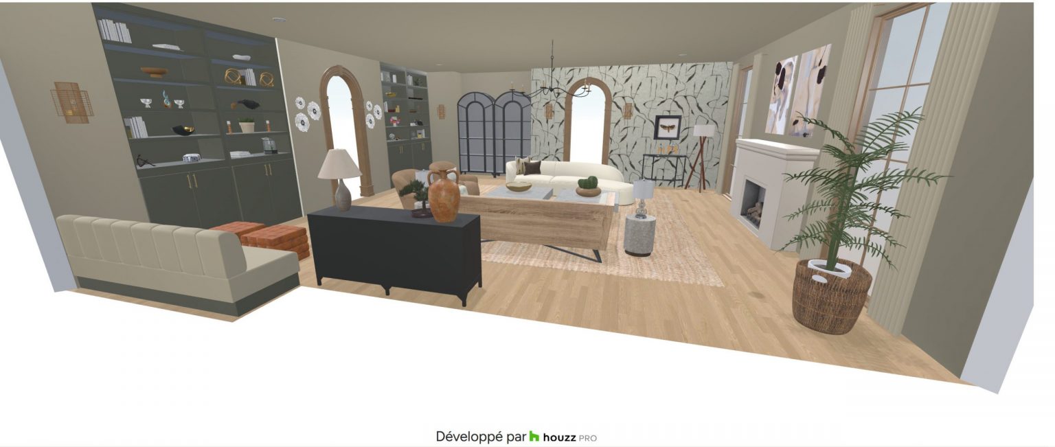 salon Houzz Pro plan 3D