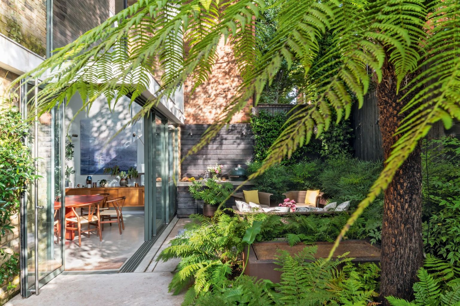 jardin maison de ville décoration contemporaine