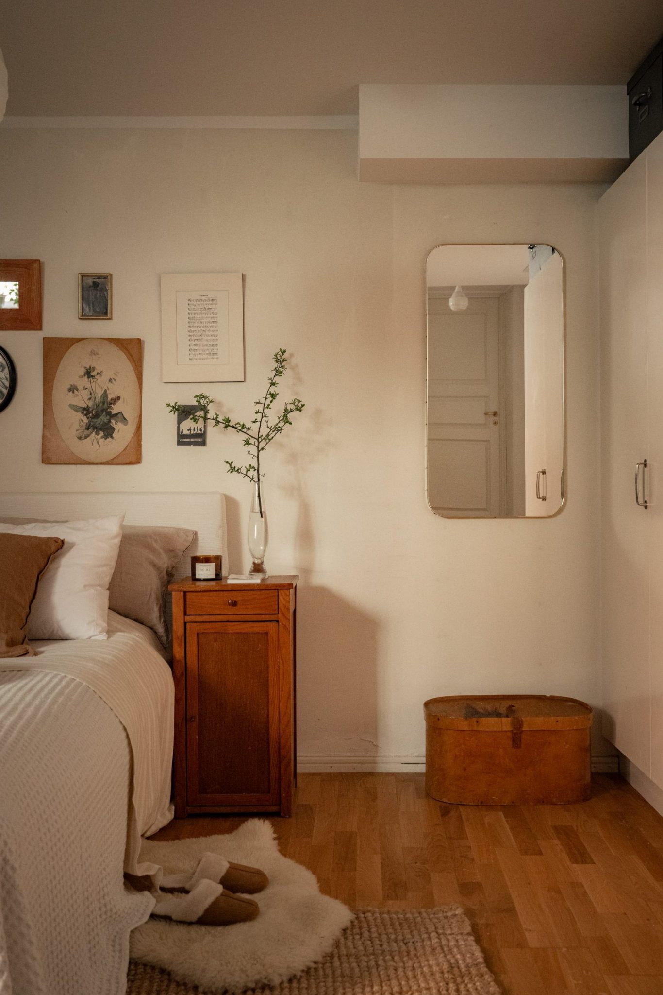 chambre décoration vintage et rustique