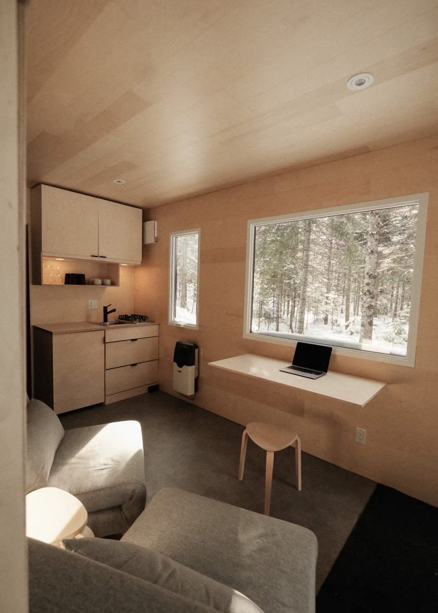 intérieur petite maison 31m2 Go-Box