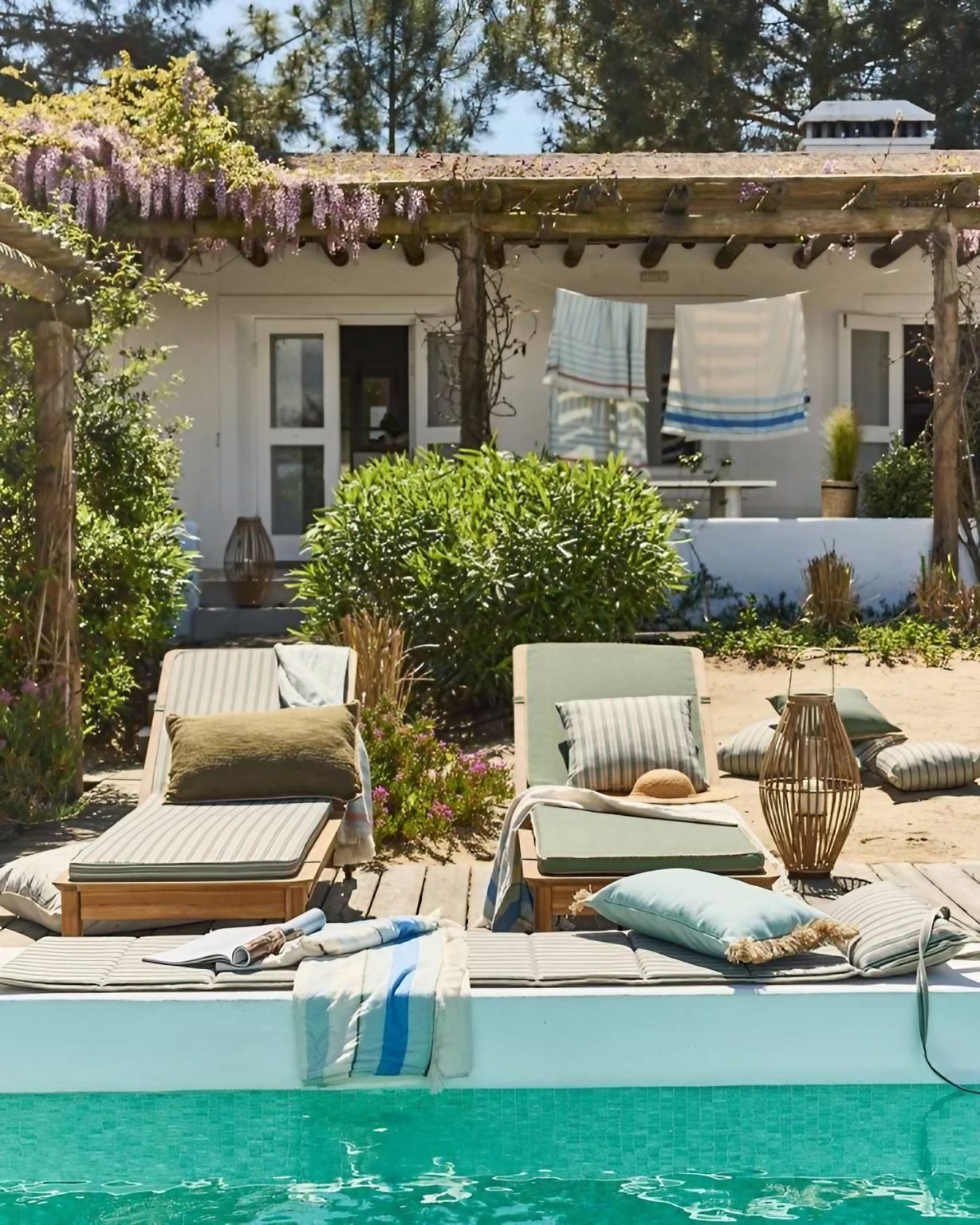 maison avec glycine et piscine Portugal