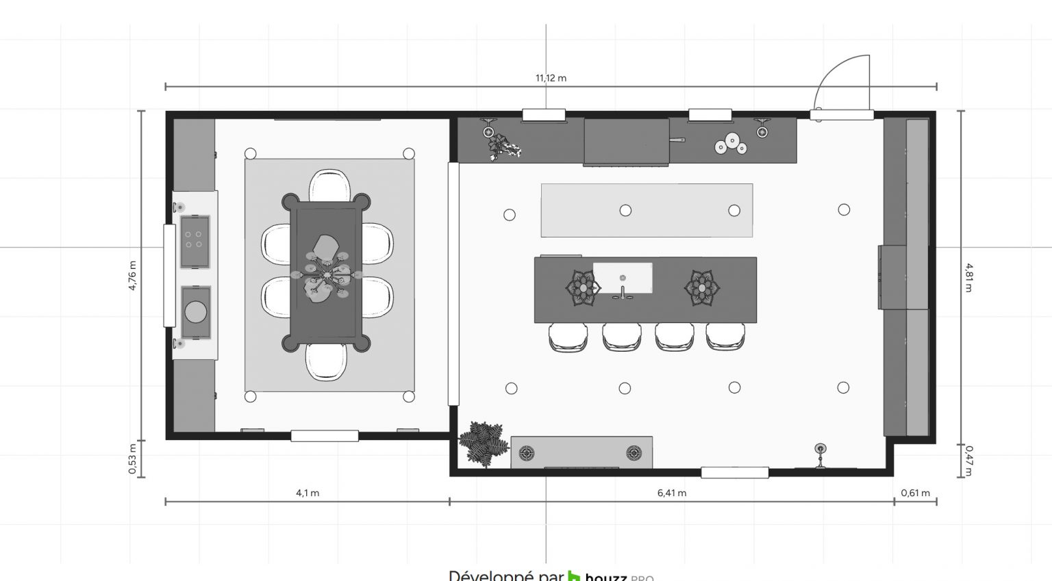 cuisine Houzz Pro plan 2D