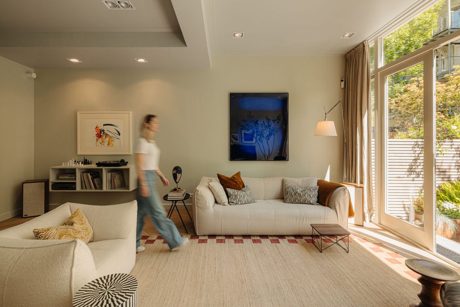 salon appartement en duplex avec jardin Amsterdam