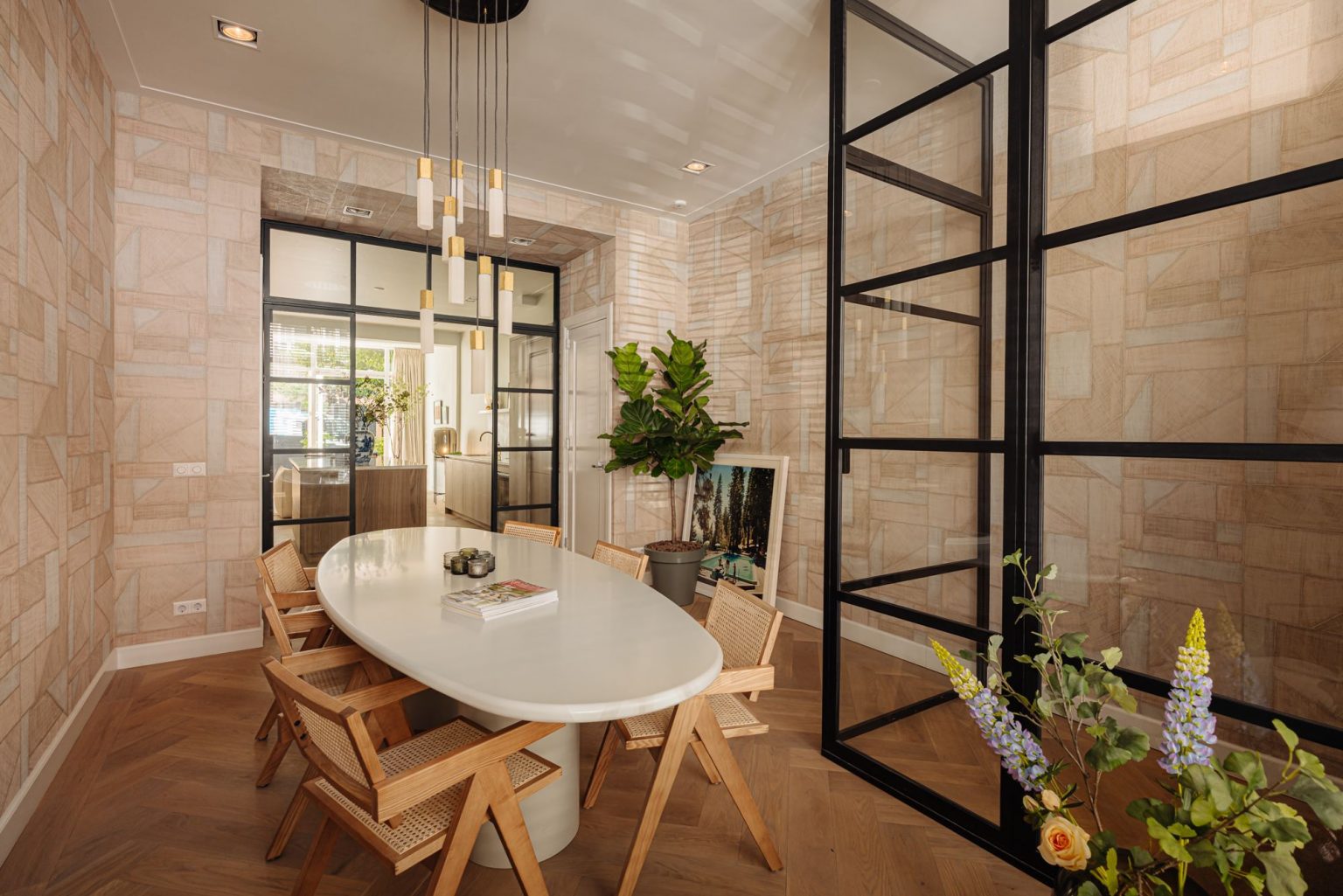 salle à manger appartement en duplex Amsterdam