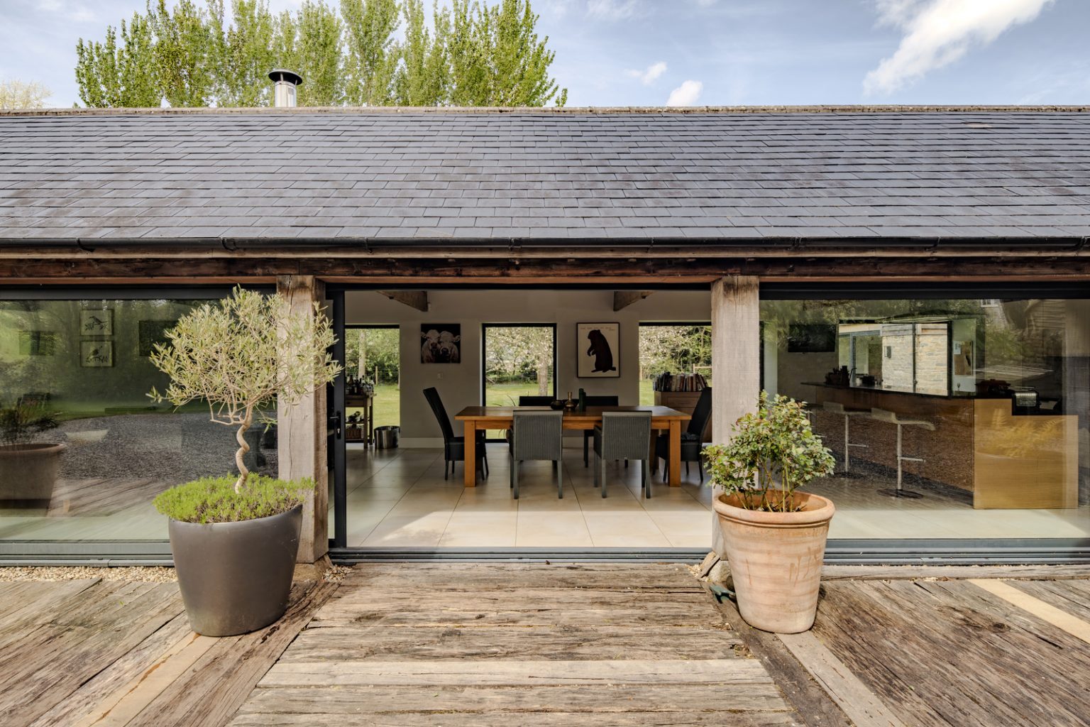 terrasse maison contemporaine