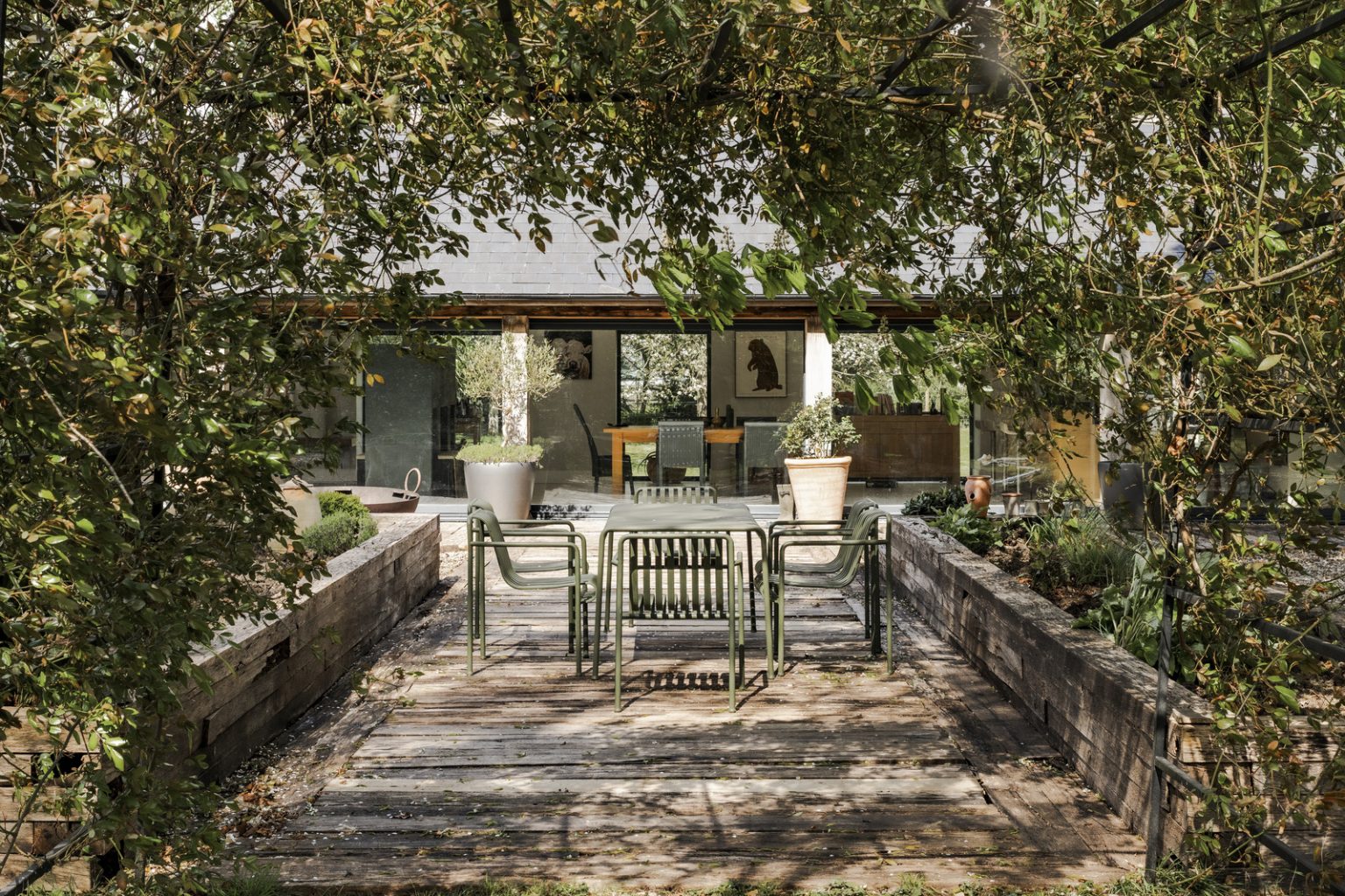 terrasse maison contemporaine