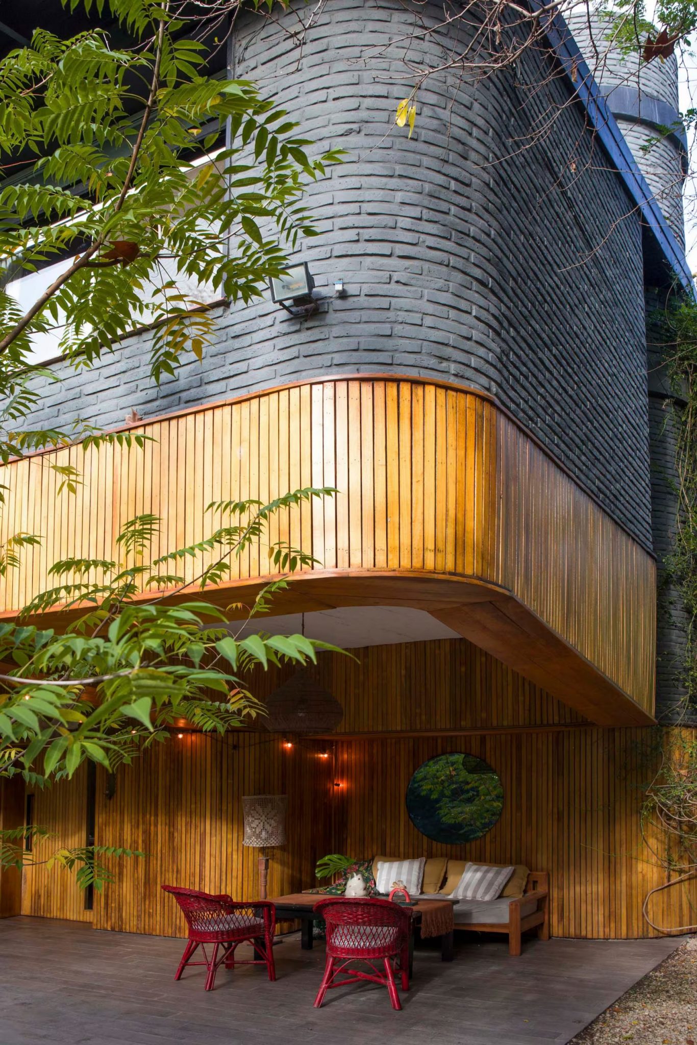 maison béton et bois