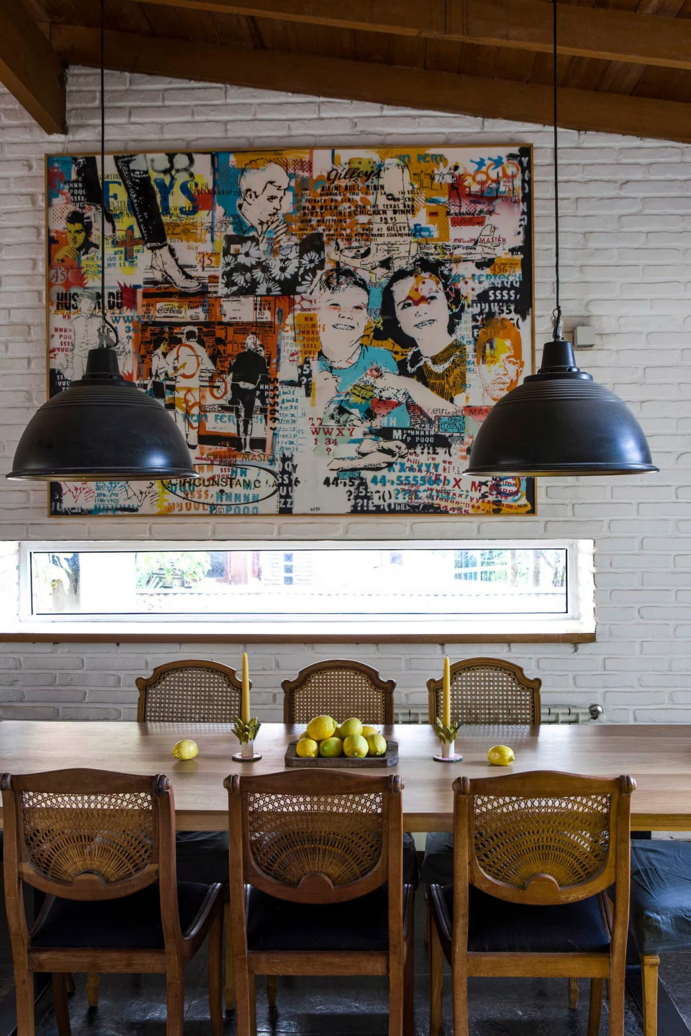salle à manger décoration vintage