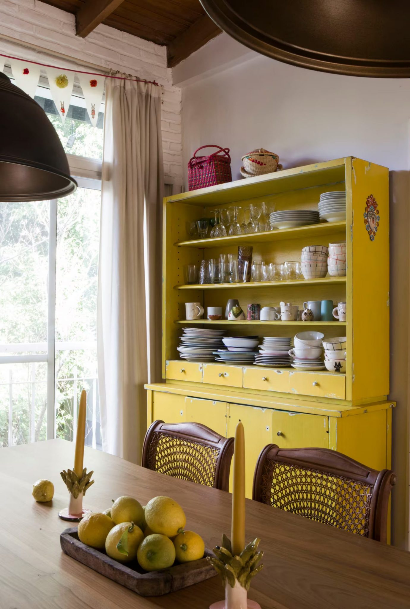 salle à manger décoration vintage