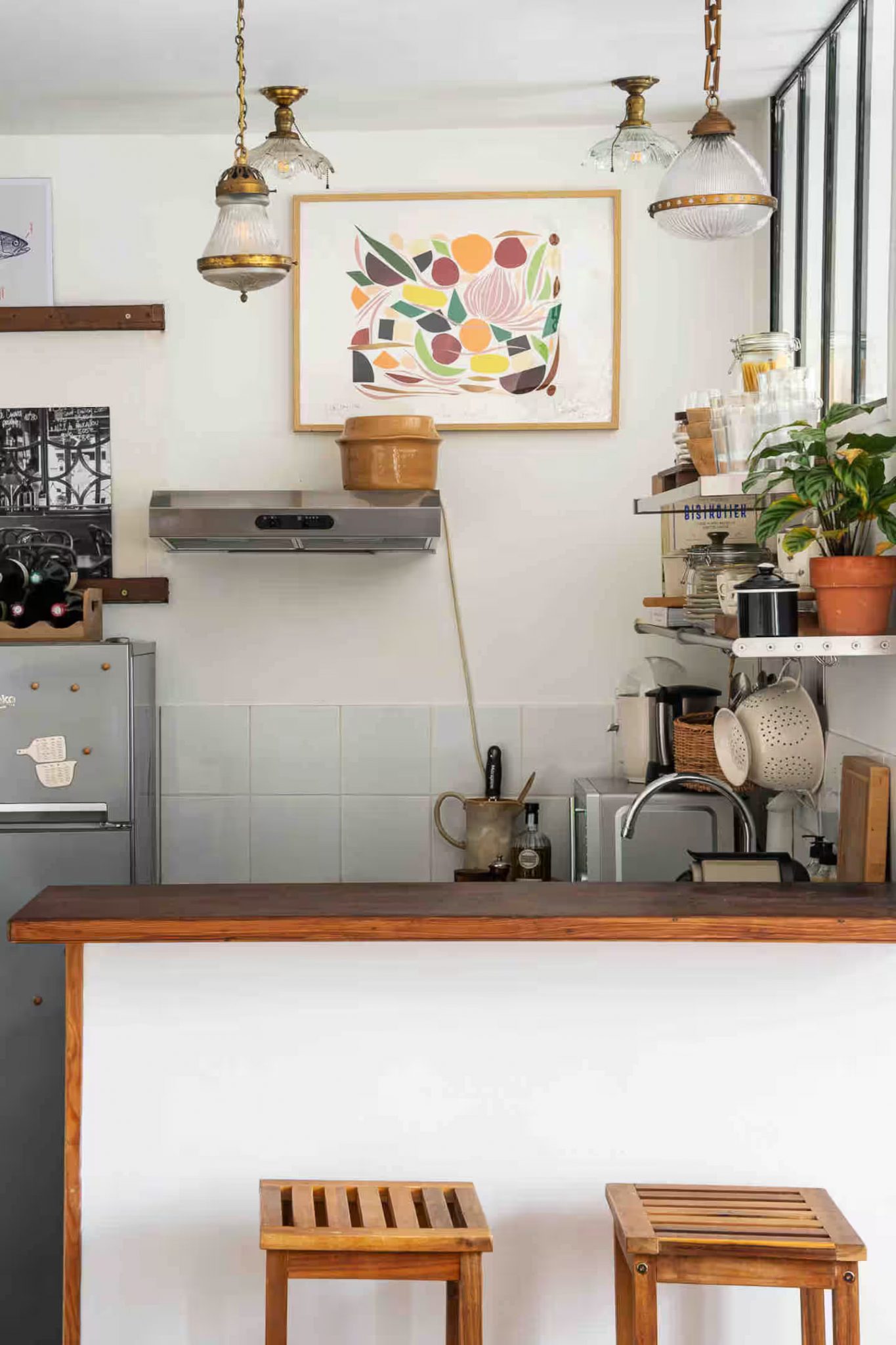 cuisine petit appartement à louer vue Sacré-Cœur